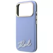 Karl Lagerfeld GrainedResin Signature Logo MagSafe iPhone 18 Pro Max / 17 Pro Max (KLHMP18X6PWKSRSB) tok, kék