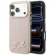 Karl Lagerfeld GrainedResin Signature Logo MagSafe iPhone 18 Pro Max / 17 Pro Max (KLHMP18X6PWKSRSP) tok, rózsaszín