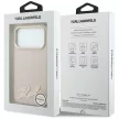Karl Lagerfeld GrainedResin Signature Logo MagSafe iPhone 18 Pro Max / 17 Pro Max (KLHMP18X6PWKSRSP) tok, rózsaszín