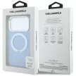 Karl Lagerfeld Ring St 360 Saffiano Classic Logo MagSafe iPhone 18 Pro Max / 17 Pro Max (KLHMP18X6PSARSKMB) tok, kék
