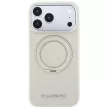 Karl Lagerfeld Ring St 360 Saffiano Classic Logo MagSafe iPhone 18 Pro / 17 Pro (KLHMP18L6PSARSKME) tok, bézs