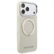 Karl Lagerfeld Ring St 360 Saffiano Classic Logo MagSafe iPhone 18 Pro / 17 Pro (KLHMP18L6PSARSKME) tok, bézs