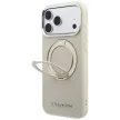 Karl Lagerfeld Ring St 360 Saffiano Classic Logo MagSafe iPhone 18 Pro Max / 17 Pro Max (KLHMP18X6PSARSKME) tok, bézs