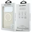 Karl Lagerfeld Ring St 360 Saffiano Classic Logo MagSafe iPhone 18 Pro Max / 17 Pro Max (KLHMP18X6PSARSKME) tok, bézs