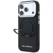 Karl Lagerfeld Ring St 360 Saffiano Classic Logo MagSafe iPhone 18 Pro / 17 Pro (KLHMP18L6PSARSKMK) tok, fekete