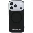 Karl Lagerfeld Ring St 360 Saffiano Classic Logo MagSafe iPhone 18 Pro Max / 17 Pro Max (KLHMP18X6PSARSKMK) tok, fekete