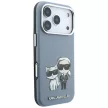 Karl Lagerfeld Smooth Karl & Choupette Bodies Sketch MagSafefor iPhone 18 Pro / 17 Pro (KLHMP18L6PWKCIDB) tok, világoskék