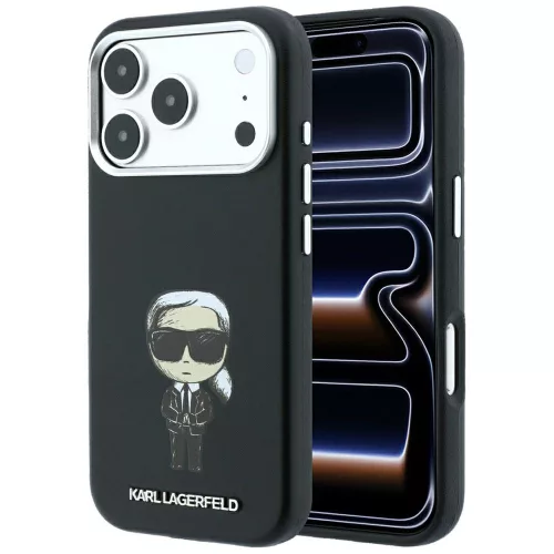 Karl Lagerfeld Smooth Ikonik Sketch MagSafe iPhone 18 Pro Max / 17 Pro Max (KLHMP18X6PWKIKDK) tok, fekete