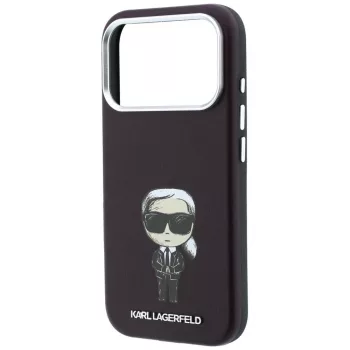   Karl Lagerfeld MagSafe (Smooth Ikonik Sketch) iPhone 18 Pro Max / 17 Pro Max (KLHMP18X6PWKIKDR) tok, bordó