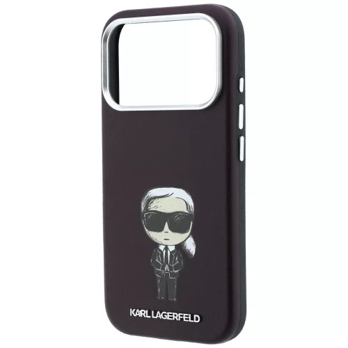 Karl Lagerfeld MagSafe (Smooth Ikonik Sketch) iPhone 18 Pro Max / 17 Pro Max (KLHMP18X6PWKIKDR) tok, bordó