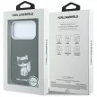 Karl Lagerfeld Smooth Choupette Sketch MagSafe iPhone 18 Pro Max / 17 Pro Max (KLHMP18X6PWCIKDK) tok, fekete