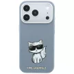 Karl Lagerfeld Smooth Choupette Sketch MagSafe iPhone 18 Pro / 17 Pro (KLHMP18L6PWCIKDB) tok, világoskék