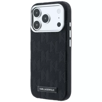   Karl Lagerfeld MagSafe (Mono Resin Logo) iPhone 18 Pro / 17 Pro (KLHMP18L6PWKLMHK) tok, fekete