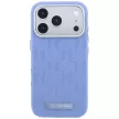 Karl Lagerfeld Grained Mono Resin Logo MagSafe iPhone 18 Pro Max / 17 Pro Max (KLHMP18X6PWKLMHB) tok, világoskék