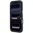 Karl Lagerfeld Grained Mono Resin Logo MagSafe iPhone 18 Pro Max / 17 Pro Max (KLHMP18X6PWKLMHB) tok, világoskék