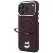 Karl LagerfeldRing St 360 Choupette Head Pin MagSafe iPhone 18 Pro Max / 17 Pro Max (KLHMP18XPSRSCHHR) tok, fekete