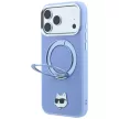 Karl LagerfeldRing St 360 Choupette Head Pin MagSafe iPhone 18 Pro Max / 17 Pro Max (KLHMP18XPSRSCHHB) tok, kék