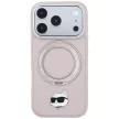 Karl LagerfeldRing St 360 Choupette Head Pin MagSafe iPhone 18 Pro Max / 17 Pro Max (KLHMP18XPSRSCHHP) tok, rózsaszín