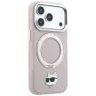 Karl LagerfeldRing St 360 Choupette Head Pin MagSafe iPhone 18 Pro Max / 17 Pro Max (KLHMP18XPSRSCHHP) tok, rózsaszín