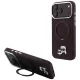 Karl LagerfeldRing St 360 Karl & Choupette Heads Pin MagSafe iPhone 18 Pro / 17 Pro (KLHMP18LPSRSKCHR) tok, bordó