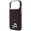 Karl LagerfeldRing St 360 Karl & Choupette Heads Pin MagSafe iPhone 18 Pro / 17 Pro (KLHMP18LPSRSKCHR) tok, bordó