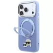 Karl LagerfeldRing St 360 Karl & Choupette Heads Pin MagSafe iPhone 18 Pro Max / 17 Pro Max (KLHMP18XPSRSKCHB) tok, kék
