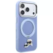 Karl LagerfeldRing St 360 Karl & Choupette Heads Pin MagSafe iPhone 18 Pro Max / 17 Pro Max (KLHMP18XPSRSKCHB) tok, kék