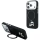 Karl LagerfeldRing St 360 Karl & Choupette Heads Pin MagSafe iPhone 18 Pro / 17 Pro (KLHMP18LPSRSKCHK) tok, fekete