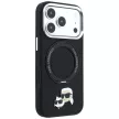Karl LagerfeldRing St 360 Karl & Choupette Heads Pin MagSafe iPhone 18 Pro / 17 Pro (KLHMP18LPSRSKCHK) tok, fekete