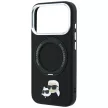 Karl LagerfeldRing St 360 Karl & Choupette Heads Pin MagSafe iPhone 18 Pro / 17 Pro (KLHMP18LPSRSKCHK) tok, fekete