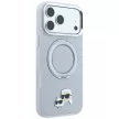 Karl LagerfeldRing St 360 Karl & Choupette Heads Pin MagSafe iPhone 18 Pro Max / 17 Pro Max (KLHMP18XPSRSKCHG) tok, szürke