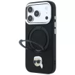 Karl LagerfeldRing St 360 Karl Head Pin MagSafe iPhone 18 Pro / 17 Pro (KLHMP18LPSRSKLHK) tok, fekete