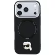 Karl LagerfeldRing St 360 Karl Head Pin MagSafe iPhone 18 Pro / 17 Pro (KLHMP18LPSRSKLHK) tok, fekete