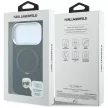 Karl LagerfeldRing St 360 Karl Head Pin MagSafe iPhone 18 Pro / 17 Pro (KLHMP18LPSRSKLHK) tok, fekete