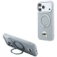 Karl LagerfeldRing St 360 Karl Head Pin MagSafe iPhone 18 Pro / 17 Pro (KLHMP18LPSRSKLHG) tok, szürke