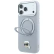Karl LagerfeldRing St 360 Karl Head Pin MagSafe iPhone 18 Pro / 17 Pro (KLHMP18LPSRSKLHG) tok, szürke