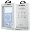 Karl LagerfeldRing St 360 Karl Head Pin MagSafe iPhone 18 Pro / 17 Pro (KLHMP18LPSRSKLHB) tok, világoskék