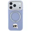 Karl LagerfeldRing St 360 Karl Head Pin MagSafe iPhone 18 Pro Max / 17 Pro Max (KLHMP18XPSRSKLHB) tok, kék