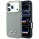 Karl Lagerfeld Saffiano Small Script Metal Logo MagSafe iPhone 18 Pro / 17 Pro (KLHMP18L6PWSKSE) tok, bézs
