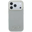 Karl Lagerfeld Saffiano Small Script Metal Logo MagSafe iPhone 18 Pro / 17 Pro (KLHMP18L6PWSKSE) tok, bézs