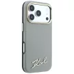Karl Lagerfeld Saffiano Small Script Metal Logo MagSafe iPhone 18 Pro / 17 Pro (KLHMP18L6PWSKSE) tok, bézs