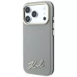 Karl Lagerfeld Saffiano Small Script Metal Logo MagSafe iPhone 18 Pro Max / 17 Pro Max (KLHMP18X6PWSKSE) tok, bézs