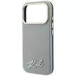 Karl Lagerfeld Saffiano Small Script Metal Logo MagSafe iPhone 18 Pro Max / 17 Pro Max (KLHMP18X6PWSKSE) tok, bézs