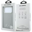 Karl Lagerfeld Saffiano Small Script Metal Logo MagSafe iPhone 18 Pro Max / 17 Pro Max (KLHMP18X6PWSKSE) tok, bézs