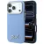 Karl Lagerfeld Saffiano Small Script Metal Logo MagSafe iPhone 18 Pro Max / 17 Pro Max (KLHMP18X6PWSKSB) tok, világoskék