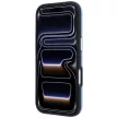 Karl Lagerfeld Saffiano Small Script Metal Logo MagSafe iPhone 18 Pro Max / 17 Pro Max (KLHMP18X6PWSKSB) tok, világoskék