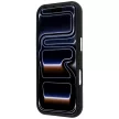 Karl Lagerfeld Saffiano Small Script Metal Logo MagSafe iPhone 18 Pro / 17 Pro (KLHMP18L6PWSKSK) tok, fekete