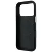 Karl Lagerfeld Saffiano Small Script Metal Logo MagSafe iPhone 18 Pro / 17 Pro (KLHMP18L6PWSKSK) tok, fekete