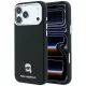 Karl Lagerfeld Grained Karl Head Metal MagSafe iPhone 18 Pro / 17 Pro (KLHMP18L6PSKHLK) tok, fekete