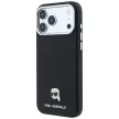 Karl Lagerfeld Grained Karl Head Metal MagSafe iPhone 18 Pro Max / 17 Pro Max (KLHMP18X6PSKHLK) tok, fekete